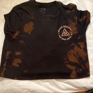 Cropped Bleach Tie Dye Shirt
